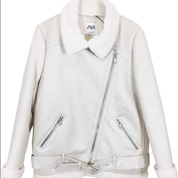 zara white shirt jacket